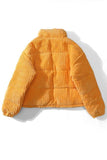 Stand Collar Puffer Coat 1028-0-Outfit