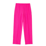 Spring Style Feather Straight Suit Jacket 8216707 High Waist Trousers 8470707-Outfit