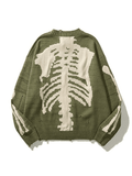 Oversized Skeleton Knit Sweater-Outfit
