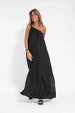 Fashion Oblique Shoulder Asymmetrical Open