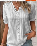 Fongt Summer New Holiday Fashion Hollow Short-Sleeved Women's