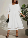 Fongt Women's Clothing 2025 Spring New Splicing Round Collar Elegant