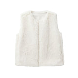 Fongt New Women's Clothing Fashion Temperament Artificial Fur Effect Vest