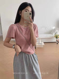 Style Simple Flying Sleeve Blouse Women's Gentle Atmosphere In Spring And Summer, Pure Desire, Chic Design, Minority Sweaters.-Outfit