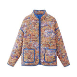 2024 Autumn And Winter Women's Street Fashion Print Casual Coat Quilted Padded Coat W028 6404-Outfit
