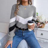 Fongt Wind Shooting 2025 Autumn And Winter Casual Coloring Lantern Long-Sleeved Jacket Sweater Women's Clothing