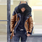 Fongt Large Number Of 2025 Autumn And Winter Wish Explosion Zipper Jacket Men Thick Locomotive Coat Leather