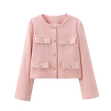 Fongt And Winter New Women's Small Fragrant Fashion Button Dress Short Suit Jacket B88646