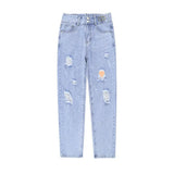 Fongt New 2024 Light Color Loose Skinny Dad Pants-Outfit