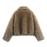 Fongt Women's Clothing Explosion Fashion Casual Fur Jacket Jacket