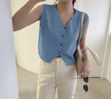 Fongt Machine Small Sling Female Wear Wide Shoulder Strap Loose Inside The Bottom Shirt Sleeveless T-Shirt Ice Silk Knitted Vest