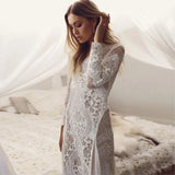 Fongt New White Lace Slimming High-End Dress Fairy Temperament Banquet Dress High-End Feeling
