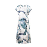 New Tie-Dyed Silk Satin Dress 6962023-Outfit
