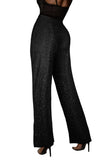Sequined Party High Waist Retro Wide