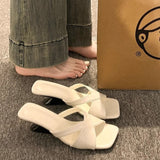 Fongt Women 2025 New Wearing Fashion High-End Silver Heels High Heels Summer With Skirt Cool Drag Temperament