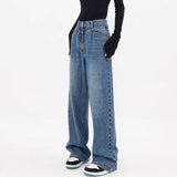Vintage Blue High Rise Boyfriend Jeans-Outfit