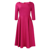 Fongt Women's Autumn And Winter New Fashion Temperament Pocket Dress Evening Dress African Dress