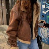 Lambskin Motorcycle Jacket-Outfit