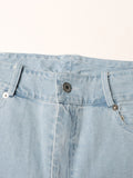 Australian Niche Brand High-Rise Straight Trousers 2025 New Personality Design Stitching Mesh Yarn Diamond Jeans