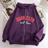 Fongt New Zipper Hoodie Los Angeles California Coat Top