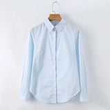 New Slim Office Blouse Women Tops Long Sleeve Cotton Casual Female Work Wear White Office