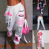 Fongt And Winter Explosion Of Women's Clothing 2025 New Printing Fashion Loose Waist Sports Leisure Harun Pants Women