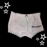 Fongt Shorts Women Letter Printed Harajuku Hip Hop Aesthetic Shorts Graphic Gothic Pants Sexy Vintage Streetwear Summer EMO Girl 102-1-Outfit