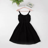 New-Coming Summer Solid Knee-Length Spaghetti Strap Strapless Dresses High Street Empire Style Party Holiday