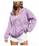 Fongt New Zipper Hoodie Los Angeles California Coat Top