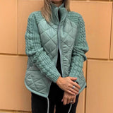 Fongt 2025 New Fashion Zip Long Sleeve Collar Women's Cotton Jacket