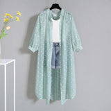 Women Summer 3 Piece Set Polka Half Sleeve Sunscreen Shirts + Knitted Vest + Denim Shorts Sets Korean Women