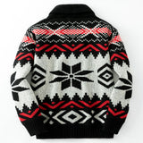 Fongt Men's Vintage Knitwear Autumn And Winter Thick Heavy Knit Coat