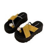 Fongt Cover Thick-Bottomed Slippers Women's Summer Wear 2025 New Height 100 With Skirt Ladies Sandals Tide