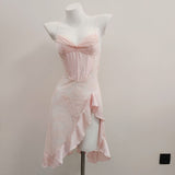 Fongt Romantic Thin Perspective Lace Sexy Sling Aja Skirt Pure Lust High-Intel Pyjamas