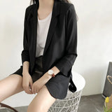 Fongt Small Suit Jacket Female 2024 Spring And Summer New Korean Version Loose Sunscreen Clothes In The Long Air Conditioning Cardigan Thin-Outfit