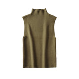 New Spring Style Simple And Slim Rib Knitted Blouse-Outfit