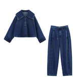 Fongt Homemade New Women's Zipper Denim Jacket Jacket High-Rise Jeans 6147065