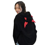 Fongt Autumn / Winter Hoodie Ins Hikhara Night Wind Plus Velvet Hooded Top Loose Plus Size Korean Coat Women's