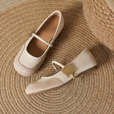 Fongt Ballet Shoes French Mary Jane Shoes Summer With Skirt Flat Single Shoes Driving