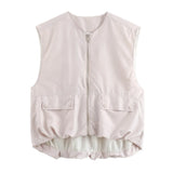 Fongt Summer New Loose Casual Cardigan Women's Vest Vest A14021