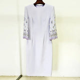 Fongt Spring And Summer New Star Fashion Heavy Industry Nails And Pearls Drill In The Long Dress