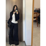 Fongt Scented Black Short Jacket Jacket Women Spring, Autumn And Winter Small Man Body And Cool And Chic Top