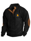 Fongt And Winter New Hot Men Outdoor Jacket Corduroy Casual Stand Collar Long Sleeve Hoodie Spot-Outfit