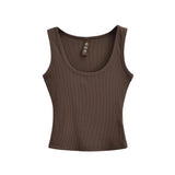 Trend Women's Wear In Summer Sexy Spicy Girls Wide-Edged Threaded Cotton Vest Slim And Slim Bottom Suspender-Outfit