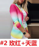 Fongt And Winter Women's Long-Sleeved Small Suit 2025 New Gradient OL Temperament Professional Repair