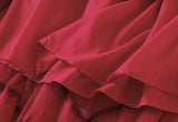 Solid Tulle Layered Maxi Skirt-Outfit