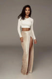 Fongt Slim Pit Spring Dress Elegantly Opened Women's Skirt INS Long