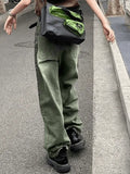 Vintage Green Wash Boyfriend Jeans-Outfit