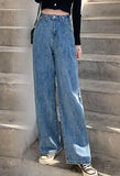 High Waist Baggy Boyfriend Jeans-Outfit