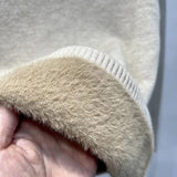 Thicken Turtleneck Bottomed Sweaters Women's Oversized 4xl Plus Velvet Warm Knit Pullover Khaki/white Slim Sweater